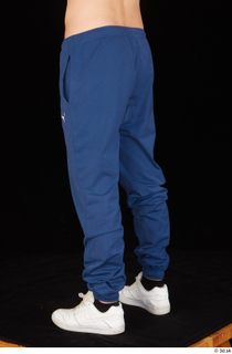 Hamza blue jogging pants leg lower body white sneakers 0004.jpg